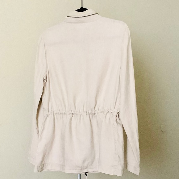 Utility Jacket / Linen / Size L / Ivory - Picture 4 of 10